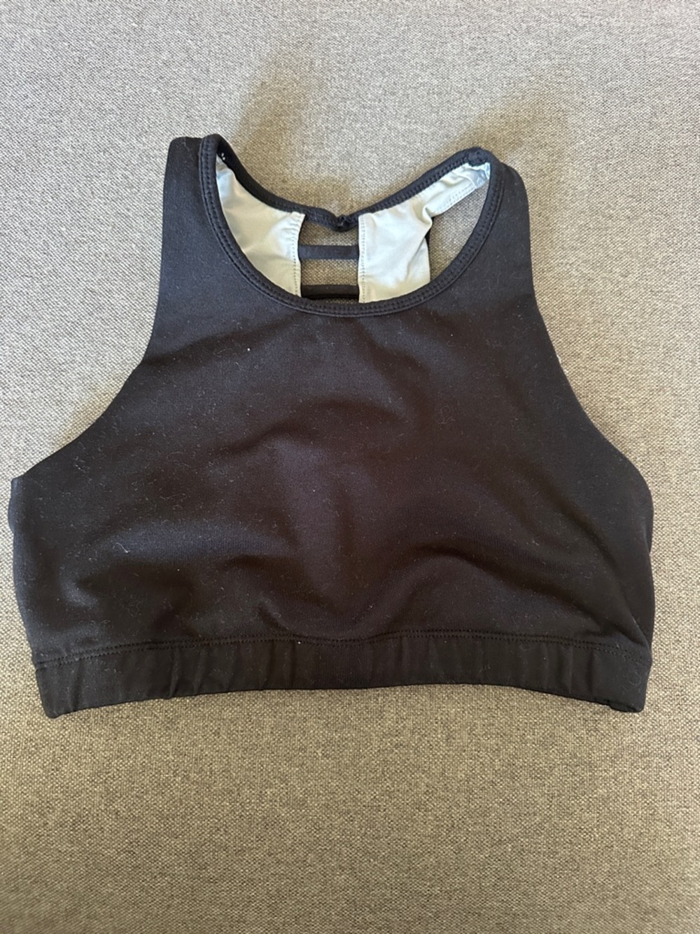 High-Neck Black Sports Bralette
